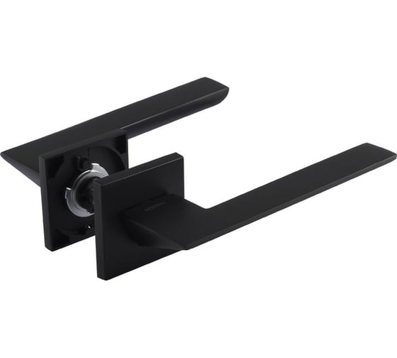 Изображение товара Дверная ручка НОРА-М Slim 130K AL - черный 18616