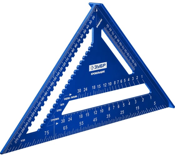 Изображение товара Универсальный кровельный угольник ЗУБР Кровельщик 300 мм, 5-в-1 34391-30
