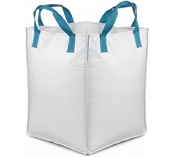 Изображение товара Биг бэг ВОЛГА ПОЛИМЕР 4-х стропные 95х95х130 верх открытый низ глухой 5 штук Т3701012мп