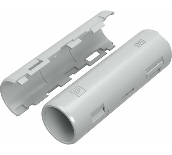 Изображение товара Атмосферостойкая разборная муфта Промрукав d20 мм серая 10шт PR13.0430