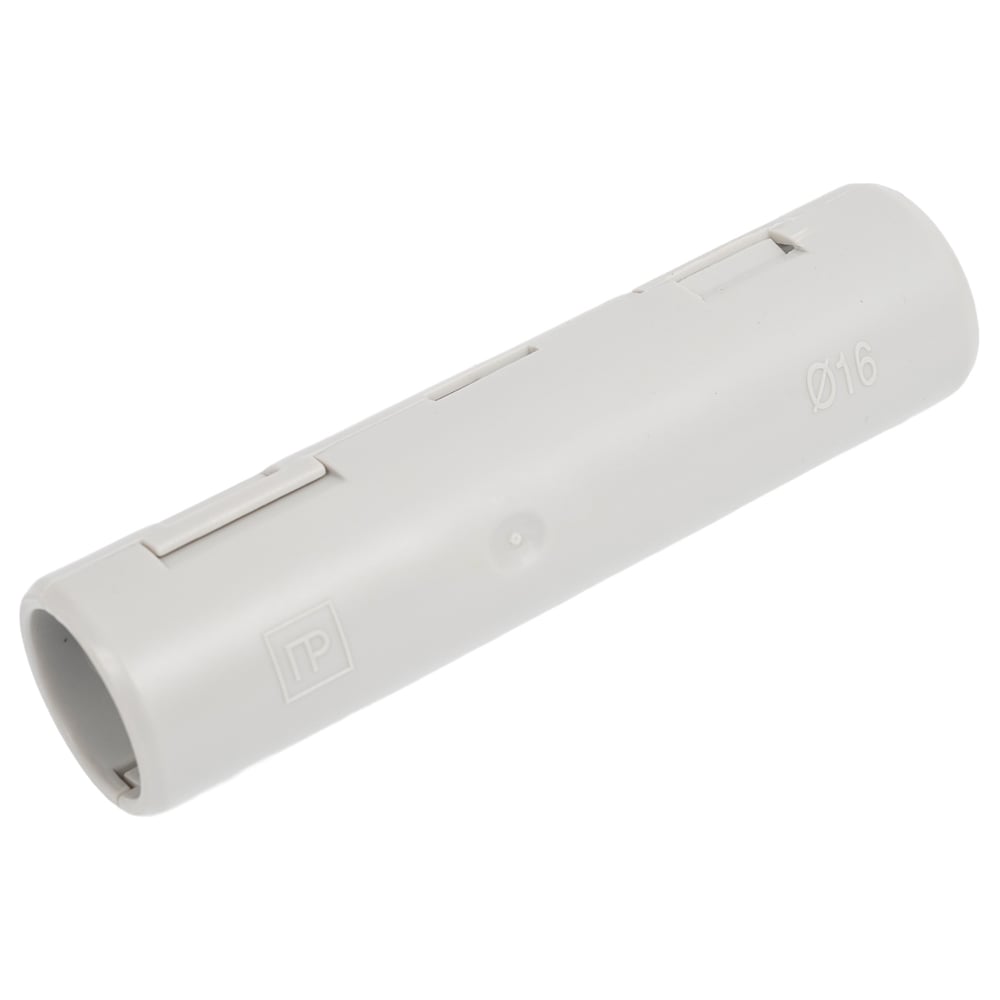 Изображение товара Атмосферостойкая разборная муфта Промрукав d16 мм серого цвета 100 шт