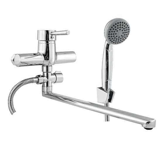 Изображение товара Смеситель для ванны и умывальника Славен универсальный, с поворотным изливом, СЛ-ОД-Д31