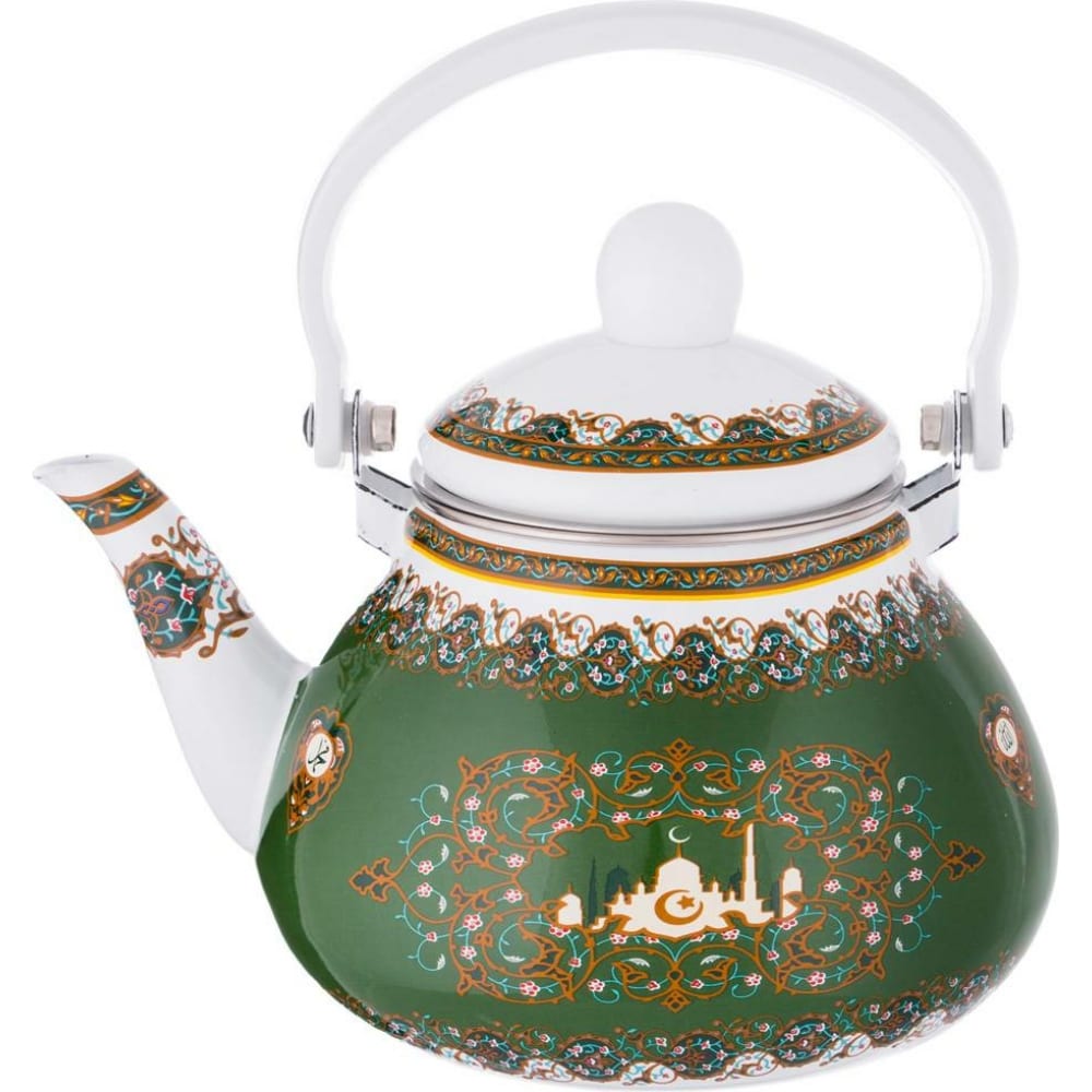 Эмалированный чайник Agness, цвет разноцветный
