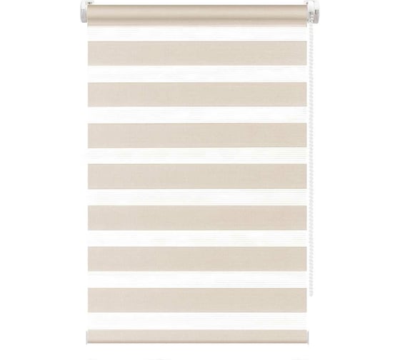 Изображение товара Рулонная штора FixLine AMIGO BASE День-Ночь 75x160 см, бежевый 21179