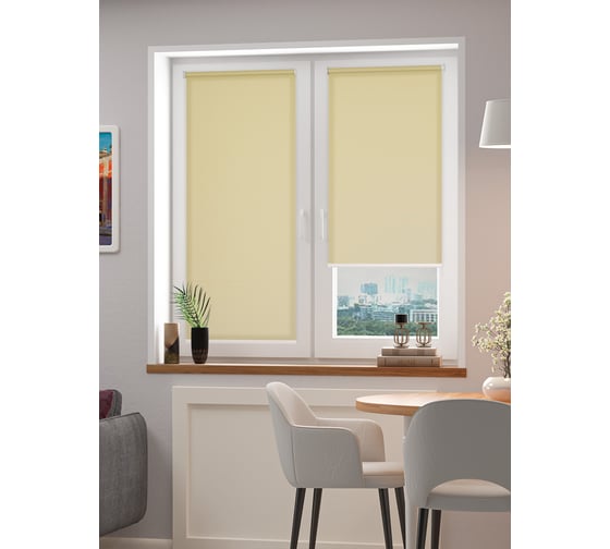 Изображение товара Рулонная штора FixLine AMIGO BASIC 55x180 желтый 21280