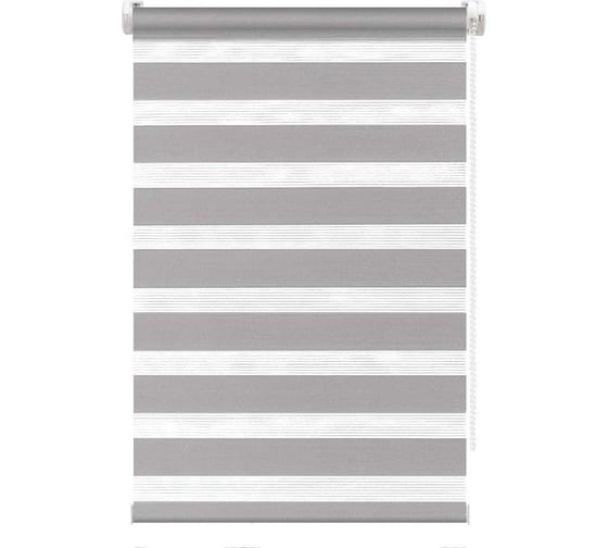 Изображение товара Рулонная штора FixLine AMIGO BASE День-Ночь 65x160 см, серый 21196