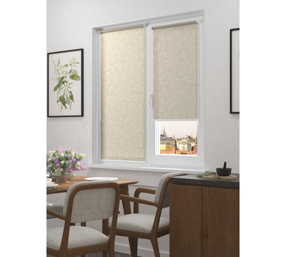 Изображение товара Рулонная штора FixLine AMIGO BLOOM 40x180 бежевый 21011