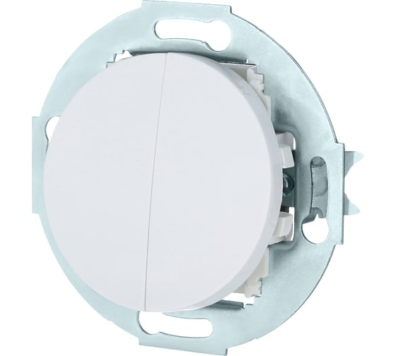 Изображение товара 2-клавишный выключатель LK Studio схема 5, 10А, 250В, белый, LK Vintage 881104-1