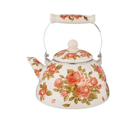Изображение товара Эмалированный чайник Agness Корейская Роза 3 л 934-397