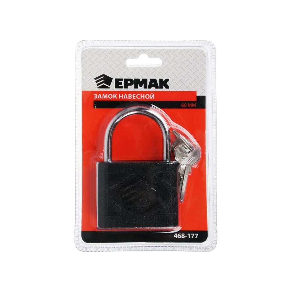 Изображение товара Навесной замок ЕРМАК 60 мм 468-177 надежное металлическое изделие