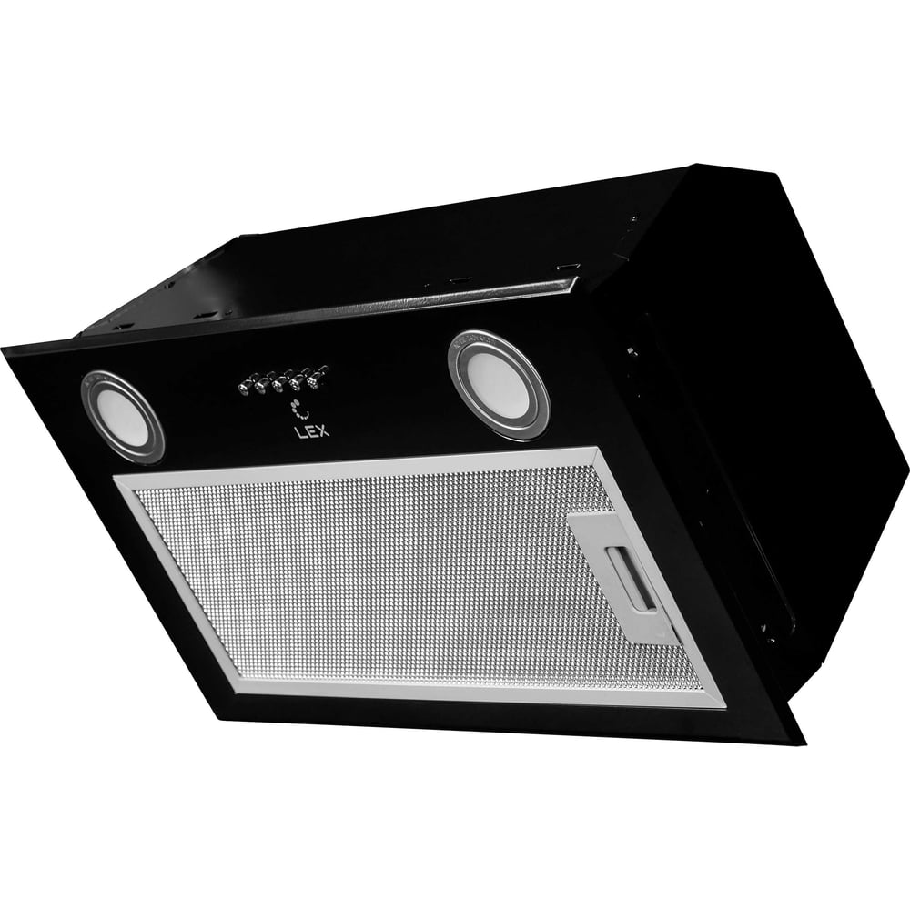 Изображение товара Вытяжка Lex GS BLOC P 600 Черная современная встраиваемая