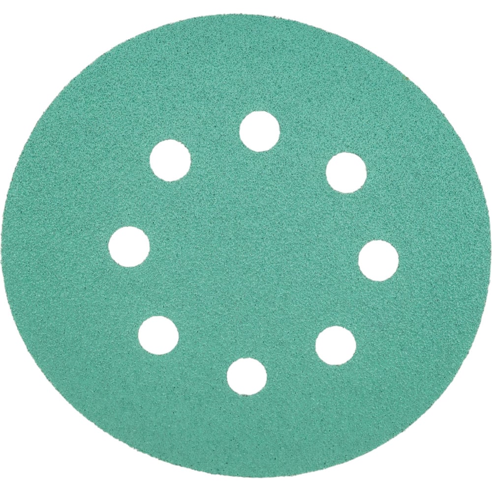 Изображение товара Круг абразивный на пленке GREEN RADEX 125 мм Р80 8 отверстий 100 шт