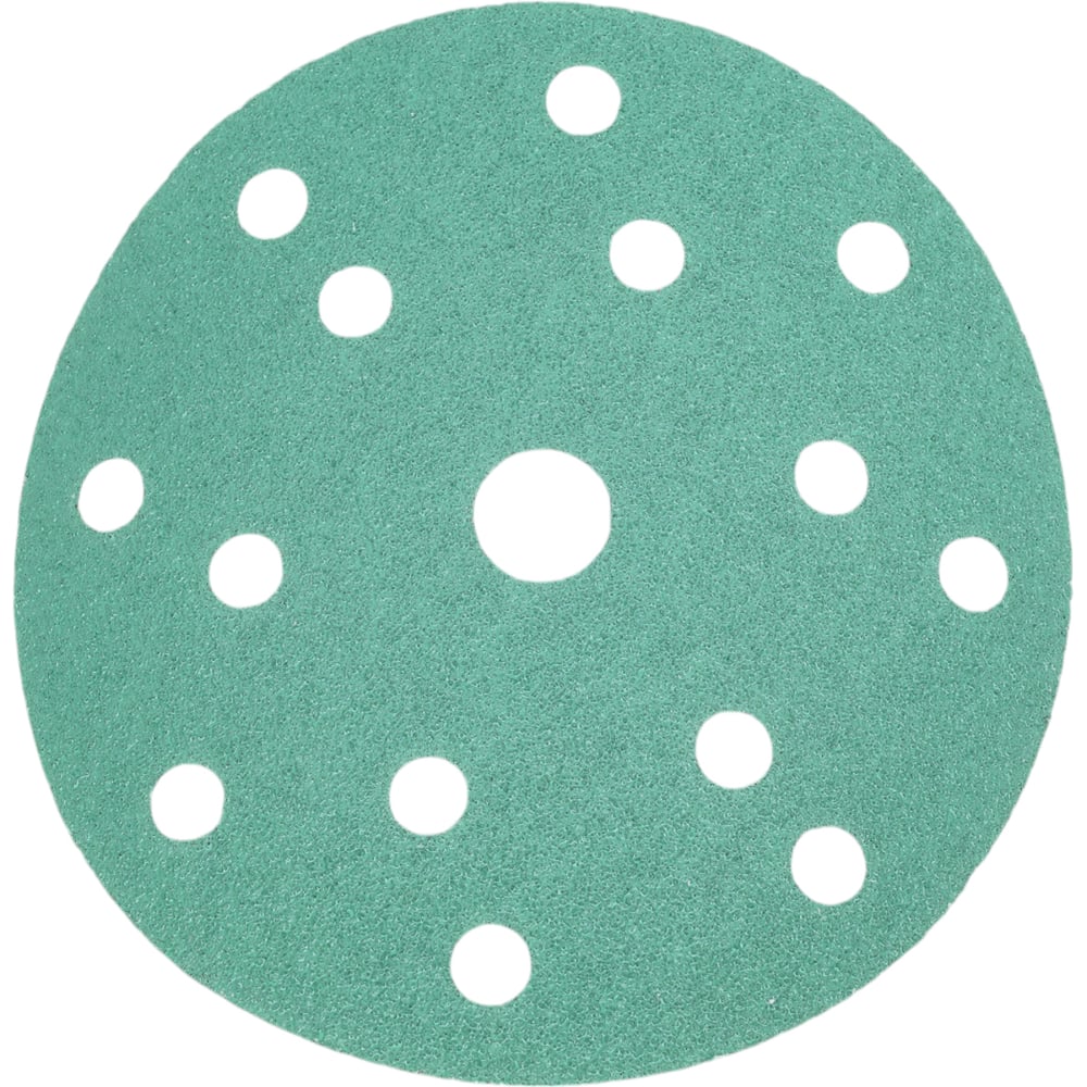 Изображение товара Круг абразивный RADEX GREEN 150 мм P60 15 отверстий, 50 шт