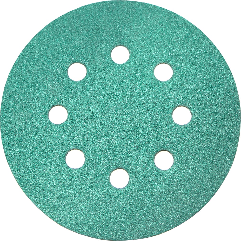 Изображение товара Круг абразивный на пленке GREEN 125 мм P150 8 отверстий RADEX 612506
