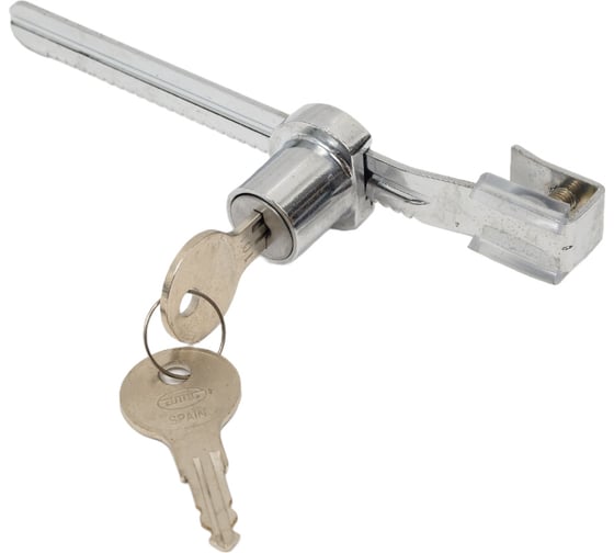Изображение товара Замок витрины AMIG покрытие никель, ключ металл 10А-140