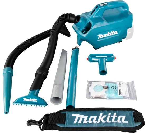 Изображение товара Пылесос Makita аккумулятор 18В, Li-ion, 1400л\м, 5.4 кПа,0.33\0.5л,1.8-2.2 кг., 3-x скоростной DCL184Z