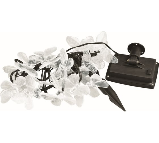 Изображение товара Садовая гирлянда на солнечной батарее Uniel Бабочки USL-S-129/PT4000 BUTTERFLIES UL-00006557