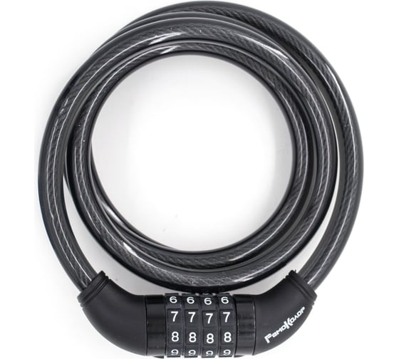 Изображение товара Велосипедный тросовый замок РемоКолор кодовый, перекодируемый, 12x1500 мм 70-0-949