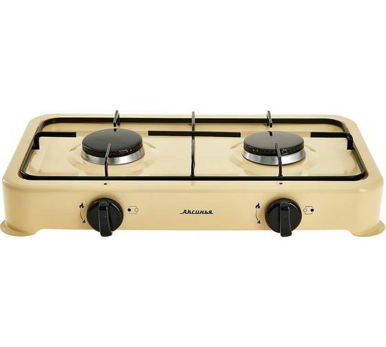 Изображение товара Газовая двухконфорочная плита Аксинья КС-1064 цвет бежевый Р1-00006917