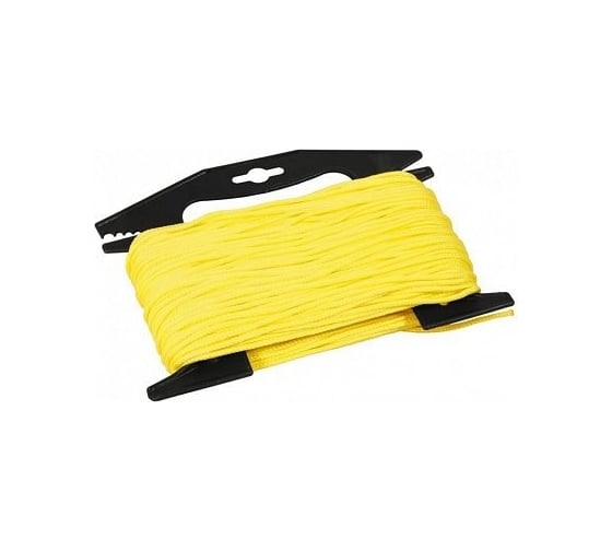 Изображение товара Плетеный шнур MAESTRO с сердечником, 3 мм х 50 м, желтый, рамка 69091