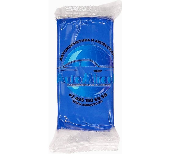 Изображение товара Малоабразивная глина AMR Clay Bar синяя, 100 г, Japan AM100B