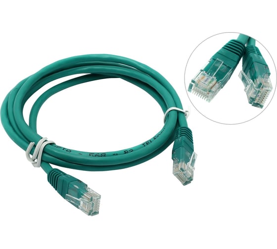 Изображение товара Патчкорд Pro Legend UTP кат.5E RJ-45 вилка - RJ-45 вилка, зеленый, 3 м. PL1236