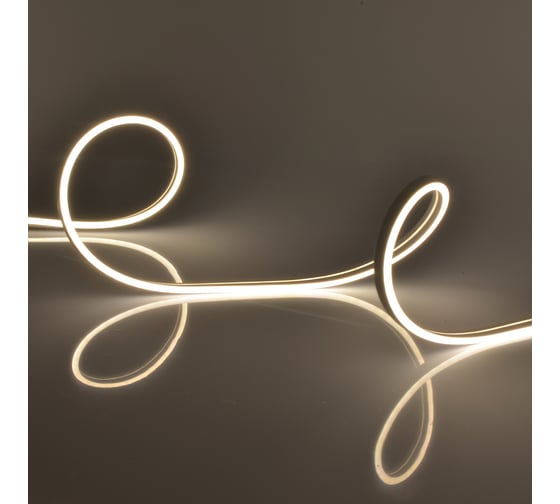 Изображение товара Светодиодная гибкая герметичная лента Uniel NEON ULS-N01-2835-120LED/m-6mm-IP67-DC12V-9W/m-5M-3000K UL-00009082
