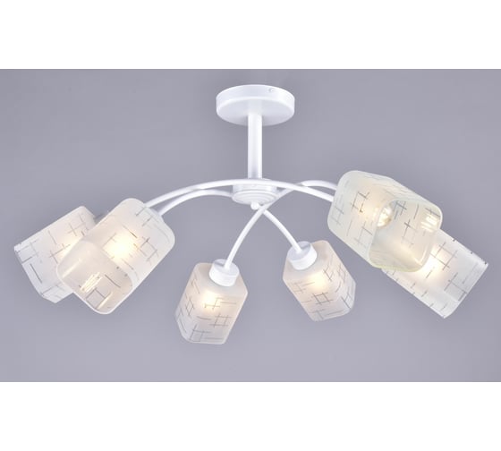 Изображение товара Потолочная люстра РОССВЕТ 6х60ВтхE27 РС21827 WT/6C