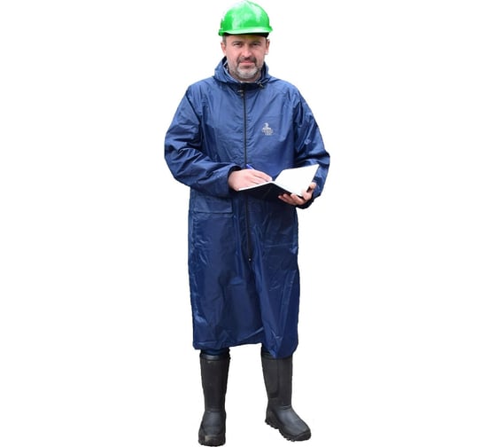 Изображение товара Влагозащитный плащ-дождевик БЕРТА 800-44-46 синий, рост 170-176