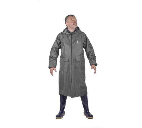 Изображение товара Влагозащитный плащ-дождевик БЕРТА 800-60-62 серый, рост 182-188