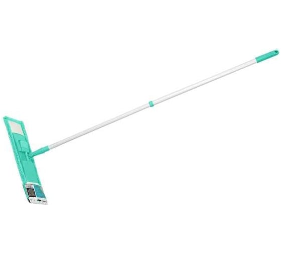 Изображение товара Швабра для пола PERFECTO LINEA с насадкой из микрофибры, бирюзовая 43-392015