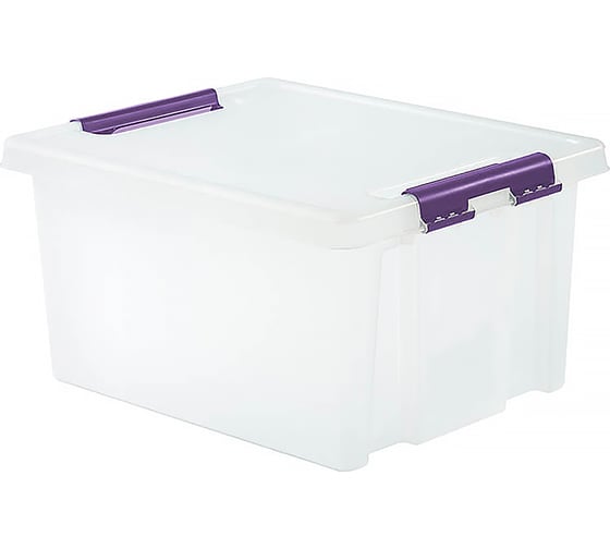 Изображение товара Контейнер с крышкой HONEYCOMB 36 л, серия HOME, прозрачный M-H36-00.07new