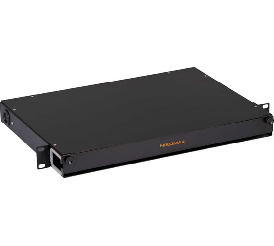 Изображение товара Оптический органайзер NIKOMAX 19", 1U, металлический, NMC-OKFP-SL-1U-BK