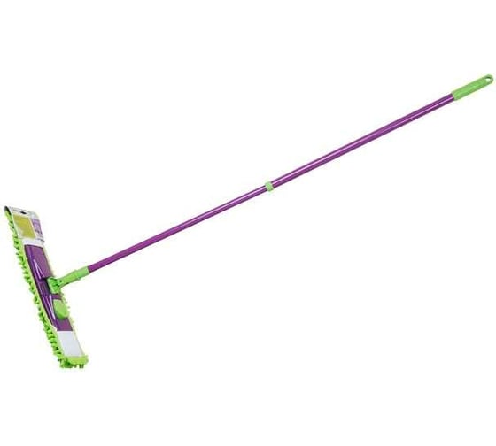 Изображение товара Швабра для пола PERFECTO LINEA Concept с насадкой из шенилла, салатовая 43-001060