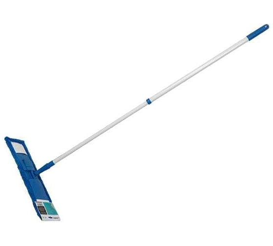Изображение товара Швабра для пола PERFECTO LINEA с насадкой из микрофибры, синяя 43-392012