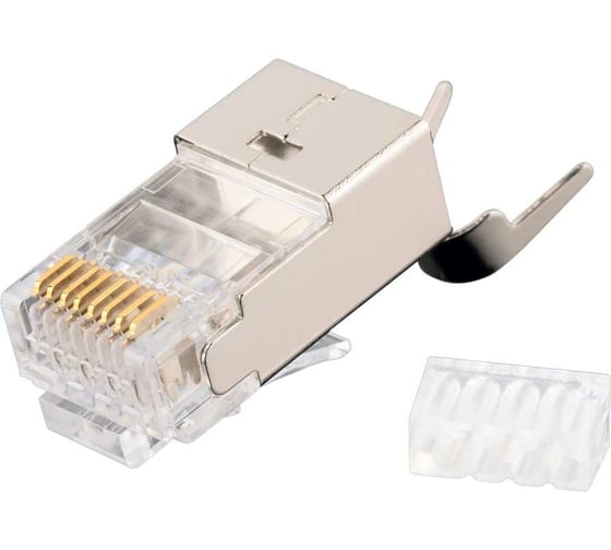 Изображение товара Коннектор NIKOMAX RJ45/8P8C, Кат.6, 50мкд, 100шт. NMC-RJ88RZ50SE3-T-100