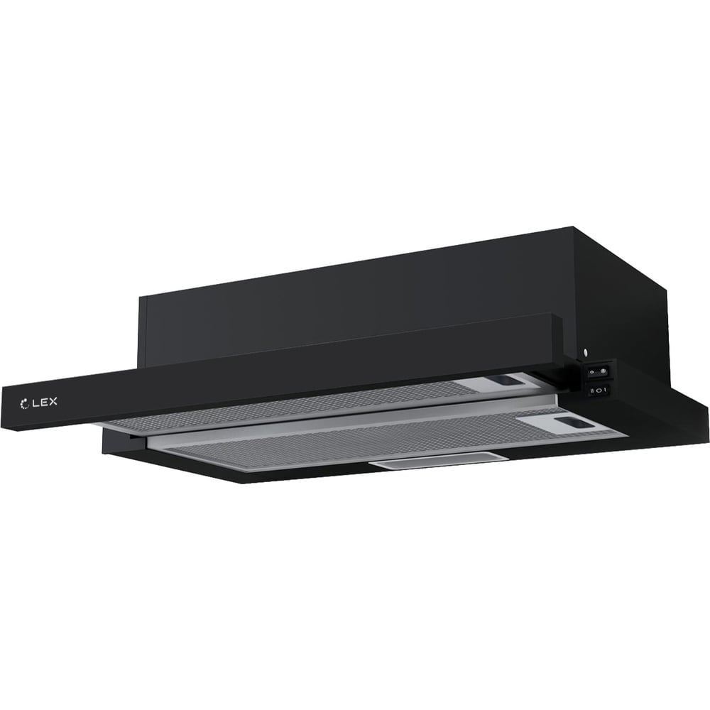 Изображение товара Вытяжка кухонная Lex HUBBLE 600 BLACK встройка модерн 650 м3/ч