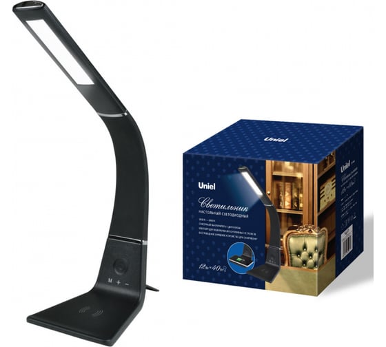 Изображение товара Настольный светильник Uniel TLD-565 Black/LED/360Lm/3000-6000K/Dimmer/WR UL-00006472