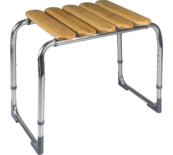 Изображение товара Табурет для ванной комнаты RIDDER Pro бамбук, с регулируемой высотой А172108