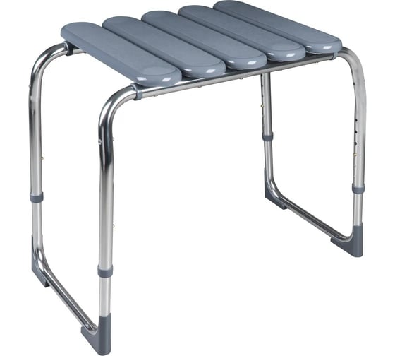 Изображение товара Табурет для ванной комнаты RIDDER Pro серый, с регулируемой высотой А172117