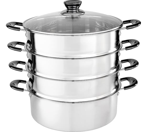 Изображение товара Мантоварка-пароварка Webber R BE-083 нержавеющая сталь диаметр 26 см 0R-00006756