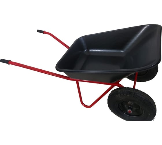 Изображение товара Строительная 2-х колесная тачка LWI Премиум 120 л, 250 кг, полимерное корыто LWI120х2PROFI