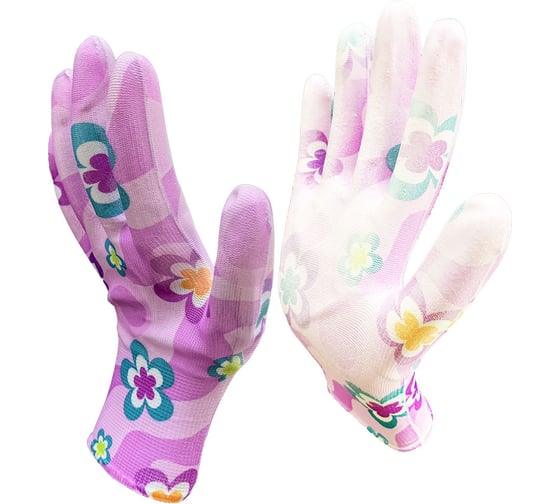 Изображение товара Садовые перчатки Master-Pro® ЭДЕМ нейлоновые 1 пара 3112-NPU-Em 3112-NPU-Em-1