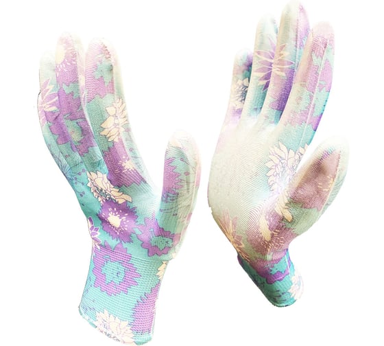 Изображение товара Садовые нейлоновые перчатки Master-Pro® ЭДЕЛЬВЕЙС, 10 пар 3111-NPU-Es-10