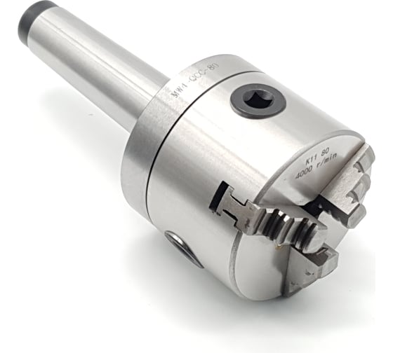 Изображение товара Патрон 3-х кулачковый, 80 мм с Морзе №4 ТЕХНОРЕАЛ МА320106005