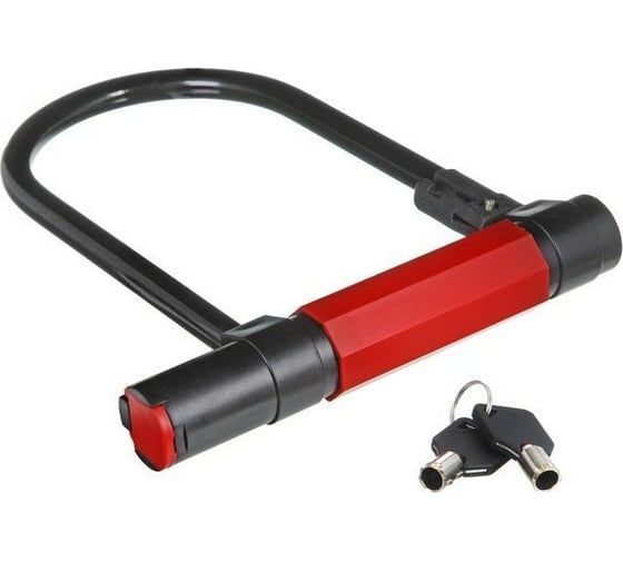 Изображение товара Замок для велосипеда STG D-образный, с ключом, 180x245 мм Х66518