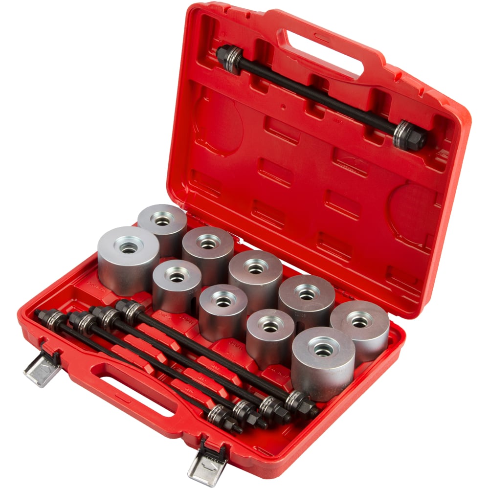 Изображение товара Набор оправок WIEDERKRAFT для съемника сайлентблоков 24 шт профессиональный