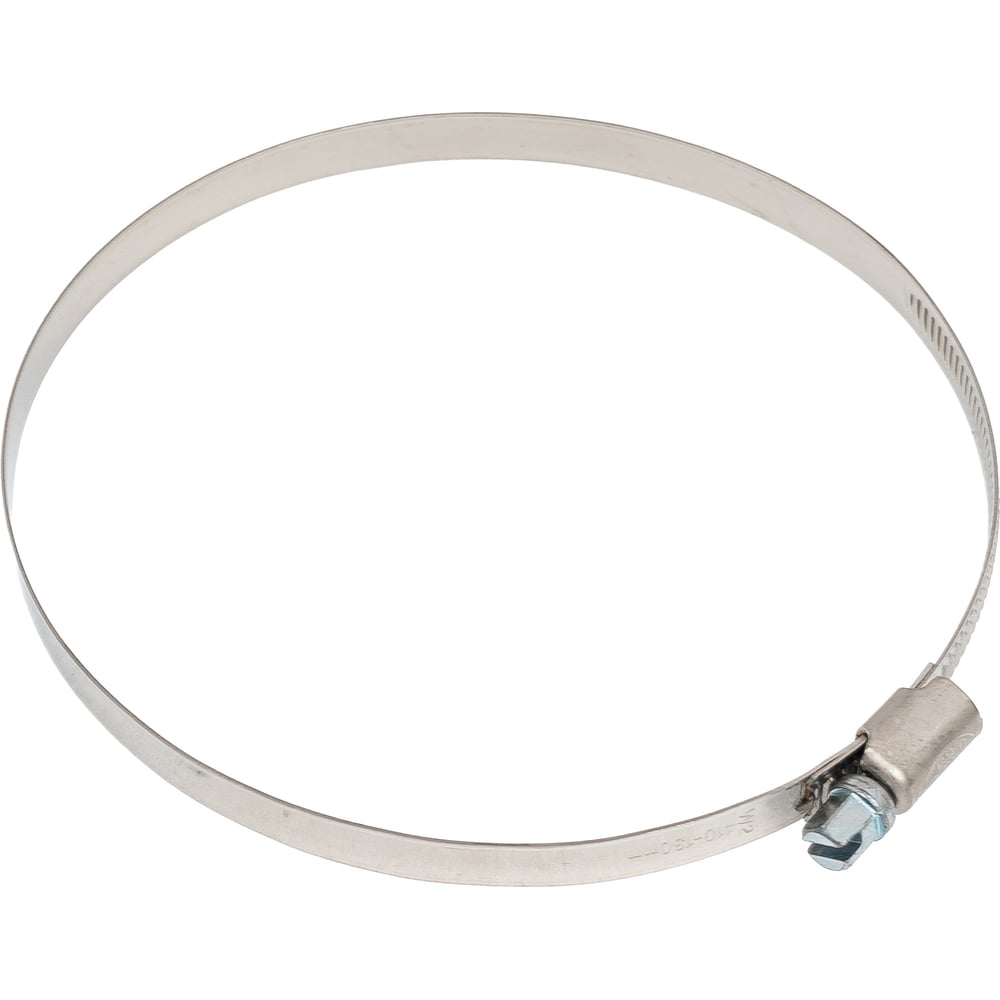 Изображение товара Червячный хомут MGF 110-130/9 для надежного крепления труб из нержавеющей стали