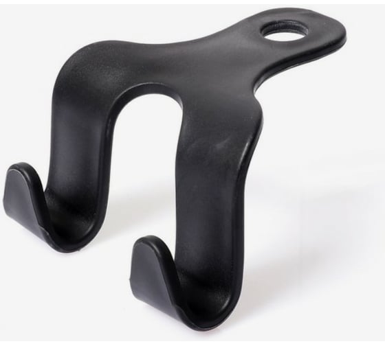 Изображение товара Вешалка-крючок на подголовник СИМАЛЕНД два крючка, чёрный 3558452