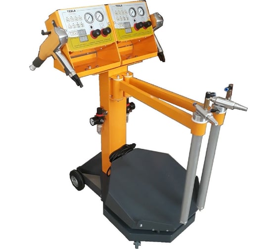 Изображение товара Установка порошковой окраски Teslatech Tesla OptimaV двухпостовая с вибростолом 02279807